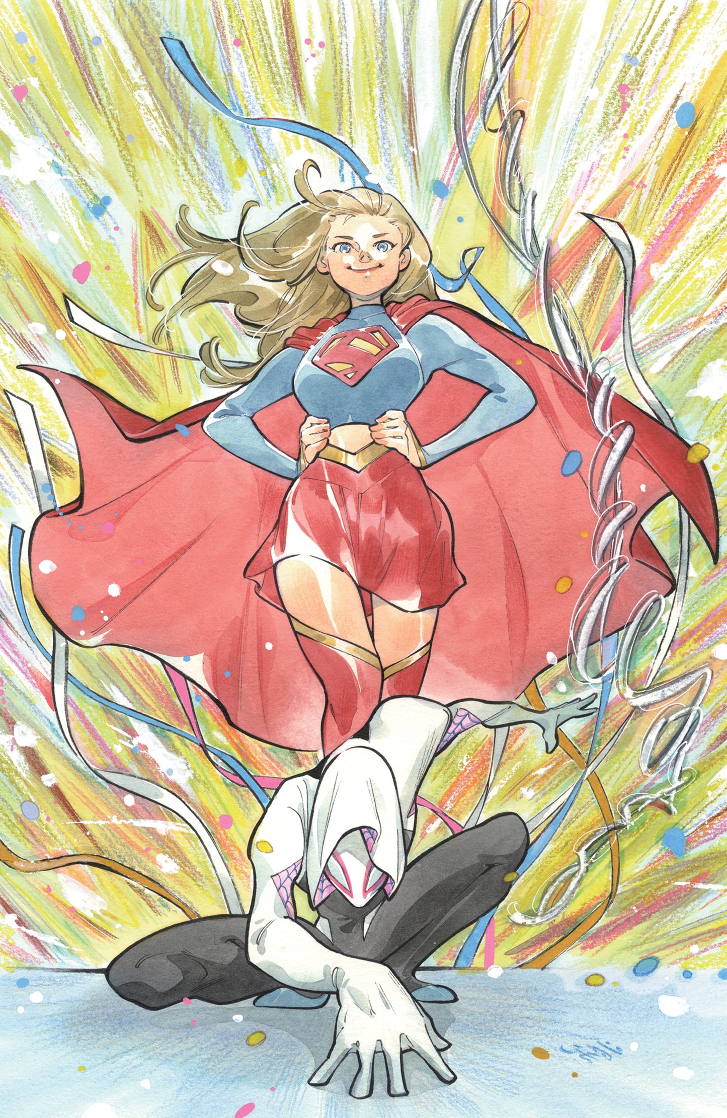 MARVEL/DC: SPIDER-MAN/SUPERMAN #1 PEACH MOMOKO RATIO VIRGIN 2ND PRINTING VARIANT[1:25]
