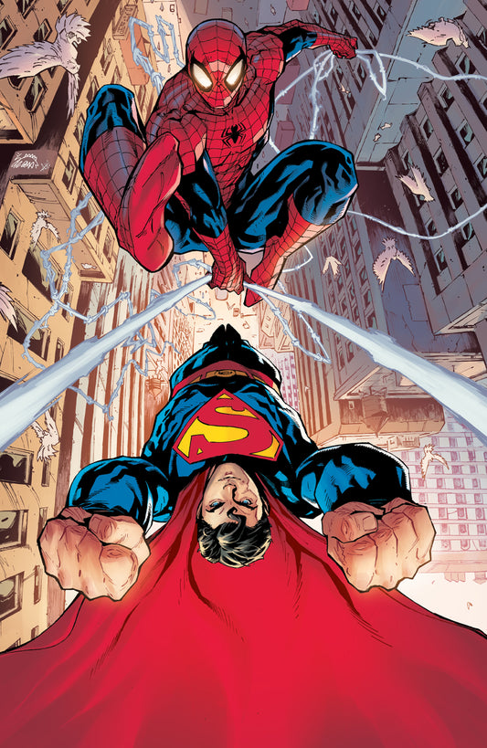 MARVEL/DC: SPIDER-MAN/SUPERMAN #1 RYAN STEGMAN RATIO VIRGIN 2ND PRINTING VARIANT[1:50]