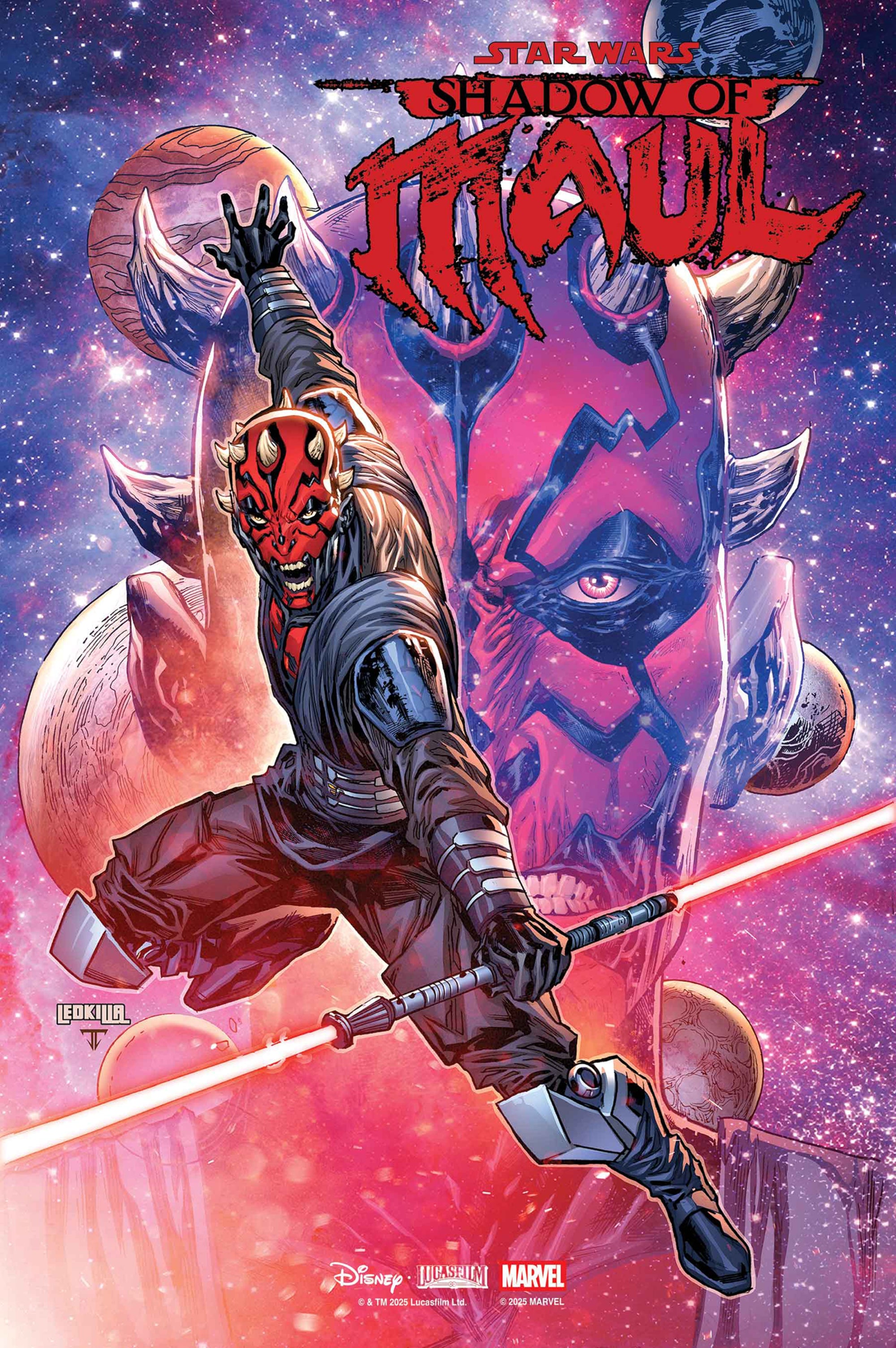 Star Wars Shadow of Maul comic book #2 variant cover by Ken Lashley, featuring Darth Maul illustration, published by Penguin Random House.
