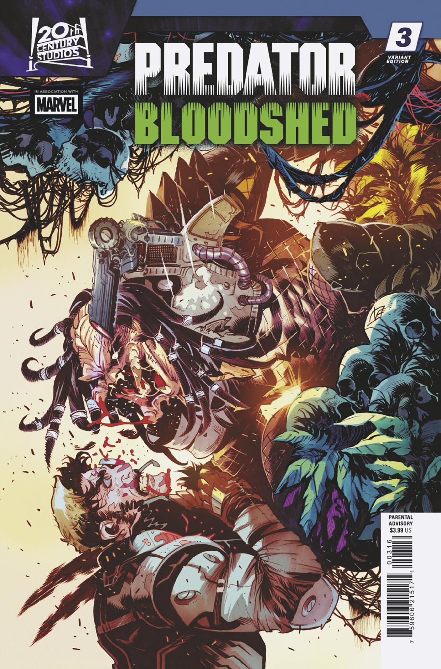 PREDATOR: BLOODSHED #3 FEDERICO VICENTINI VARIANT[1:25]