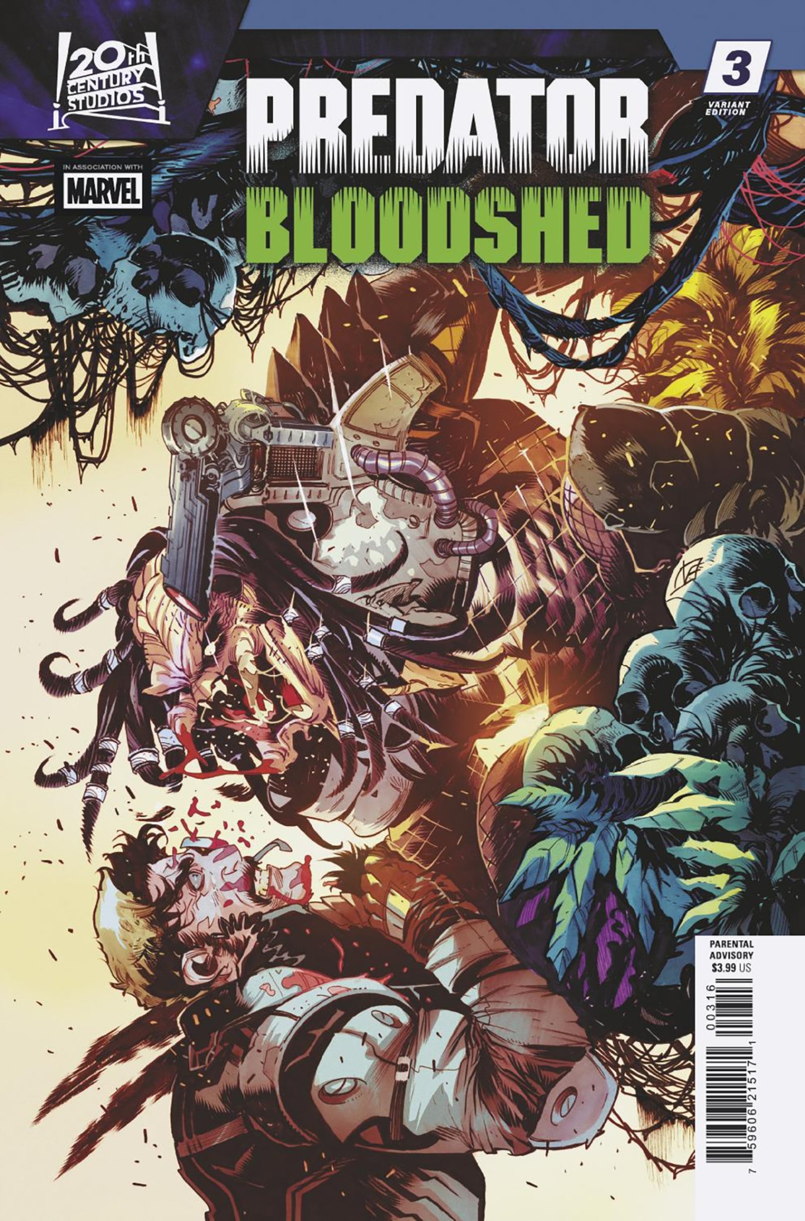 PREDATOR: BLOODSHED #3 FEDERICO VICENTINI VARIANT[1:25]