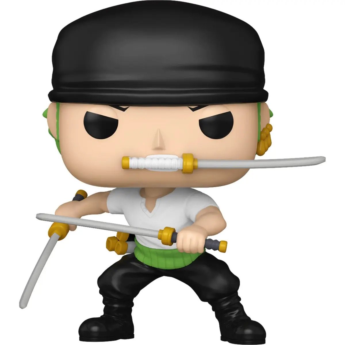 Funko POP! Animation One Piece Zoro figure from THE MIGHTY HOBBY SHOP, featuring Zoro in a colorful pose with detailed character design.