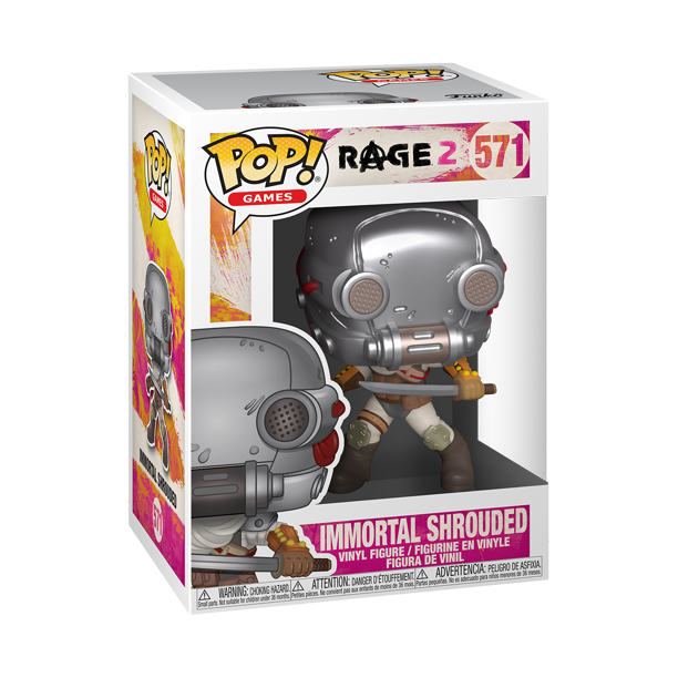 Pop! Games Rage 2 Immortal Shrouded collectible figure featuring detailed design and vibrant colors, styled as a Funko Pop! character.