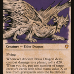 Ancient Brass Dragon (CLB-389) - Commander Legends: Battle for Baldur's Gate: (Showcase)