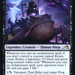 Tatsunari, Toad Rider (PRE-123S) - Kamigawa: Neon Dynasty Promos Foil