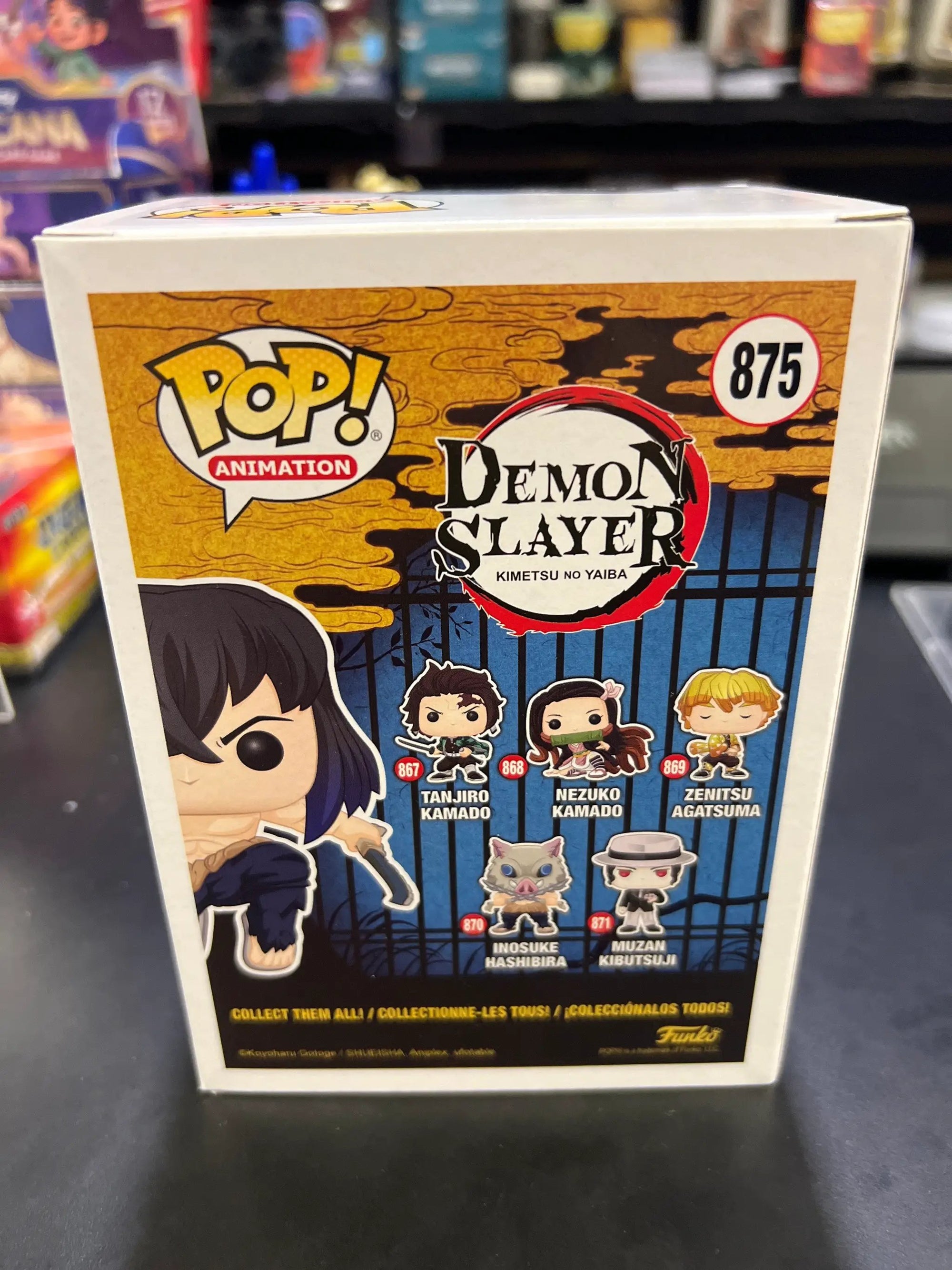 Funko POP! Inosuke Hashibira #875 Flocked Chase - Signed - In Case by THE MIGHTY HOBBY SHOP