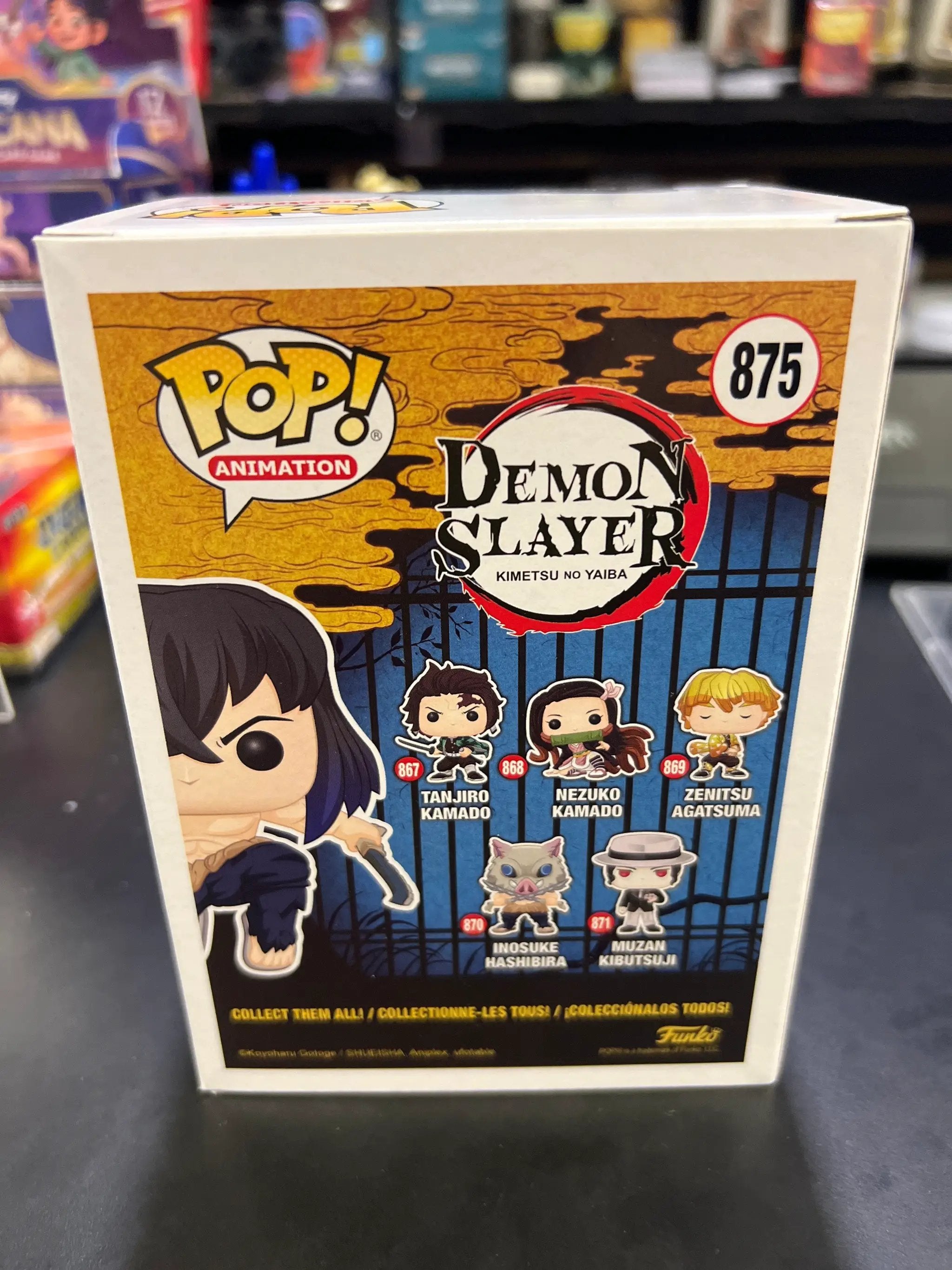 Funko POP! Inosuke Hashibira #875 Flocked Chase - Signed - In Case by THE MIGHTY HOBBY SHOP