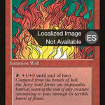 Wall of Fire (4BB-230) - Fourth Edition Foreign Black Border