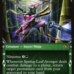 Spring-Leaf Avenger (NEO-349) - Kamigawa: Neon Dynasty: (Showcase)