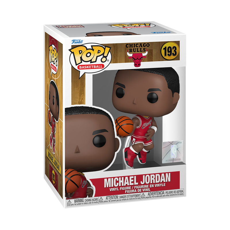 Pop! NBA Bulls Rookie Season Michael Jordan figure by The Mighty Hobby Shop, featuring Michael Jordan in his rookie jersey.