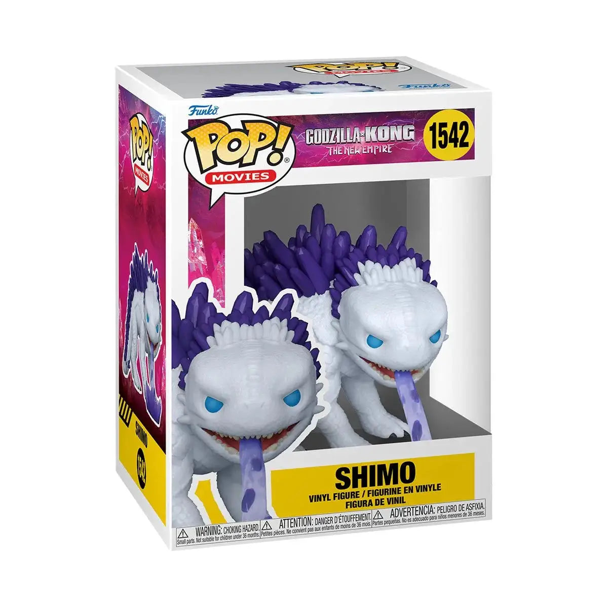 Godzilla x Kong: The New Empire Shimo Funko Pop! vinyl figure #1542 featuring Ice-Ray, with detailed monster character design.