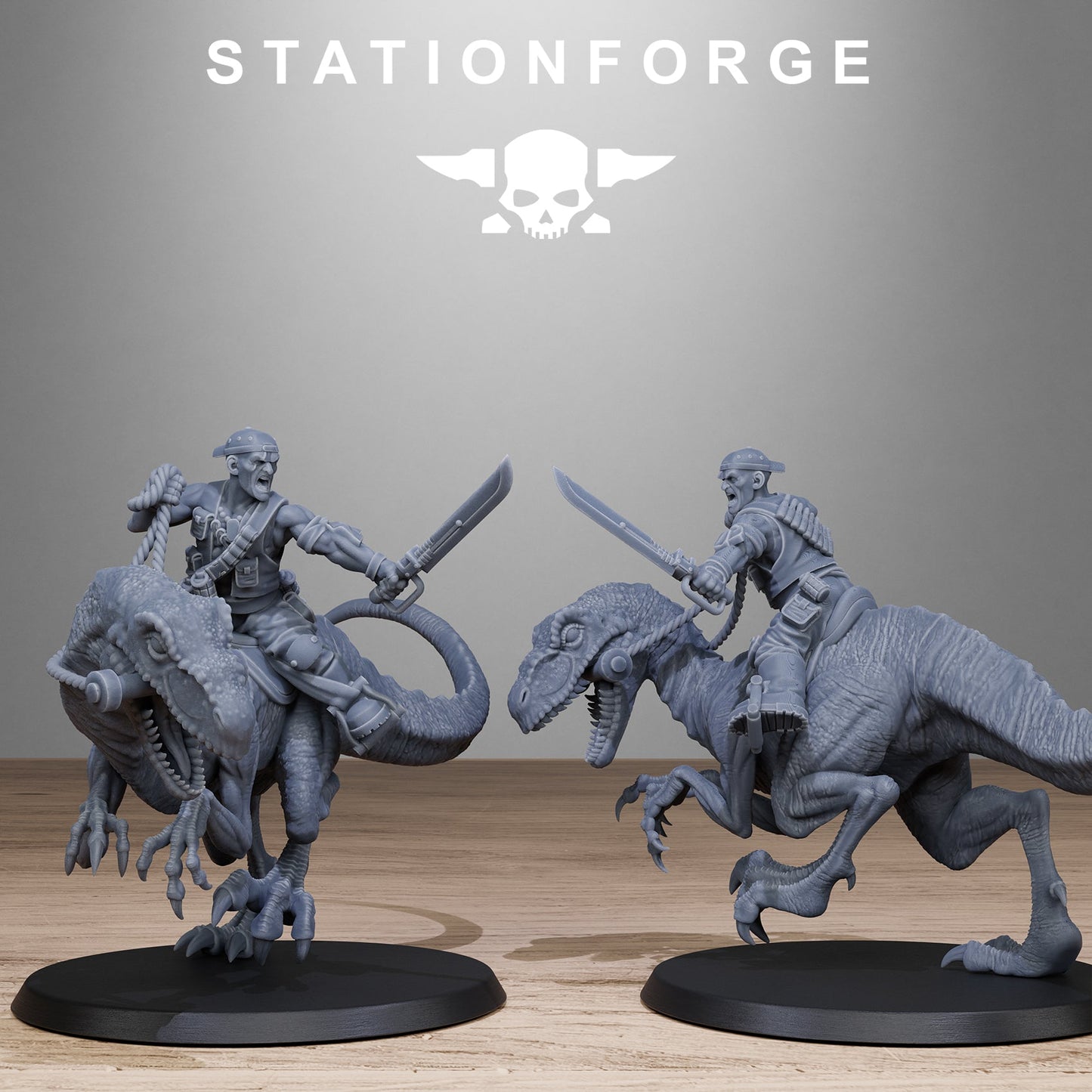 3D Printed GrimGuard Jungle Raptors by Stationforge Miniatures