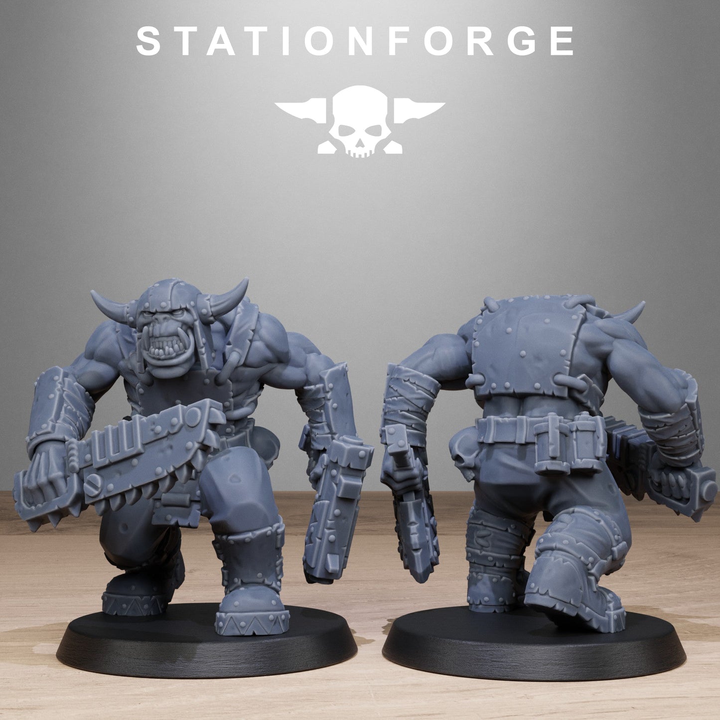 3D Printed Orkaz Bros Infantry by StationForge Miniatures