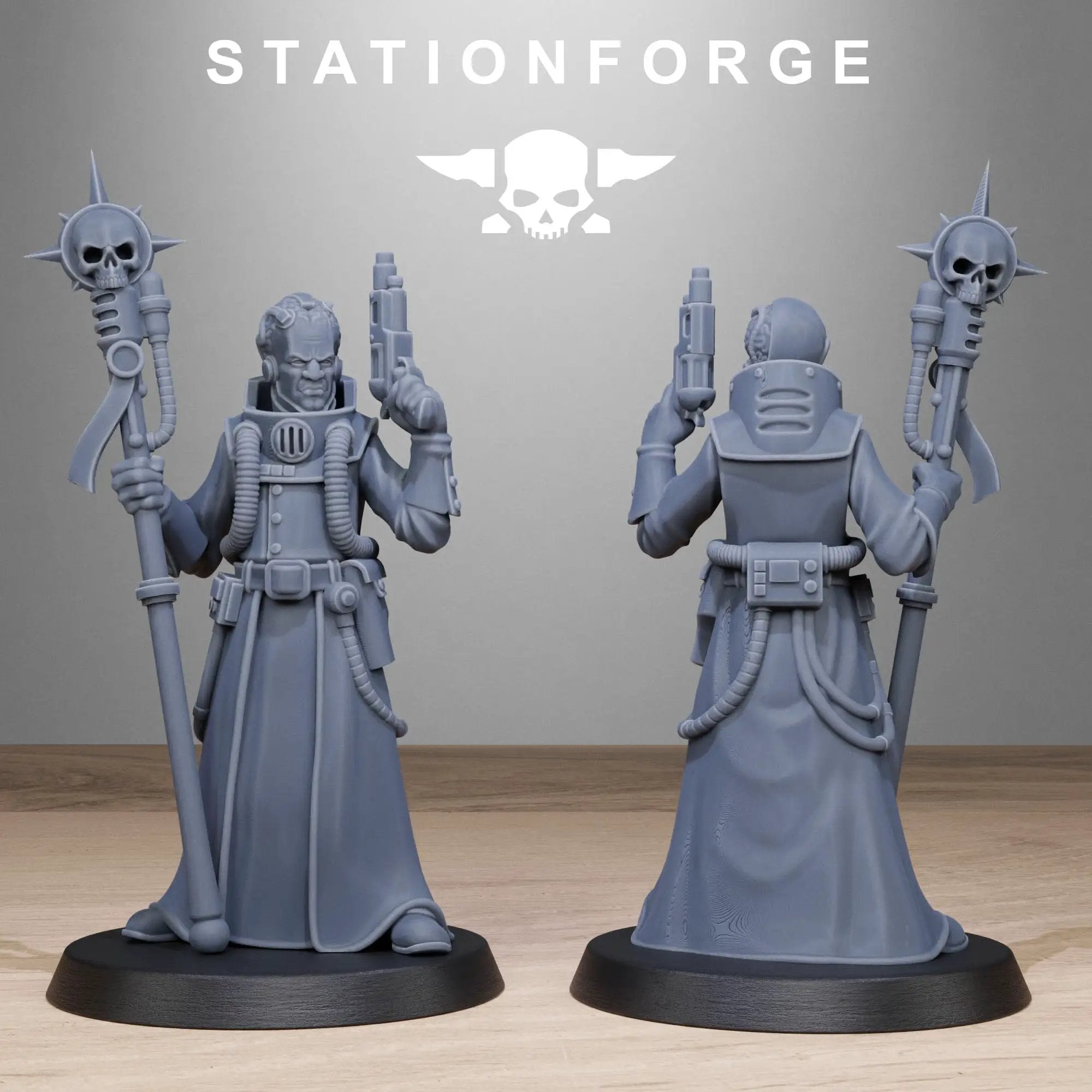 3D Printed GrimCorp Seers by StationForge Miniatures by Last Hope Miniatures