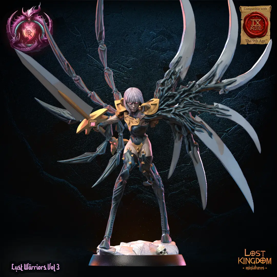 3D Printed Claire, the Claymore by Lost Kingdom Miniatures by Last Hope Miniatures