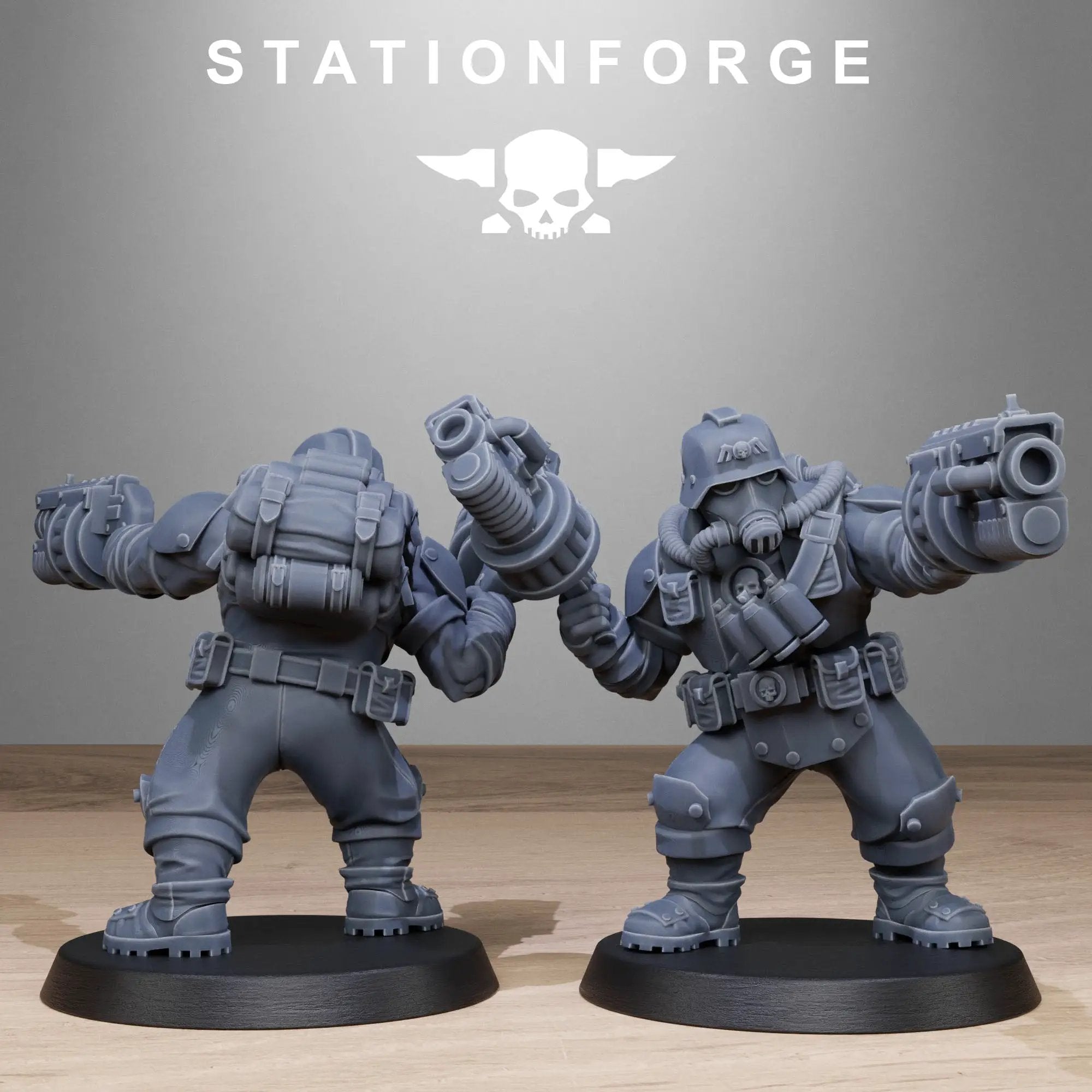 3D Printed GrimGuard Jungle Fighter Mutants x10 by StationForge Miniatures by Last Hope Miniatures