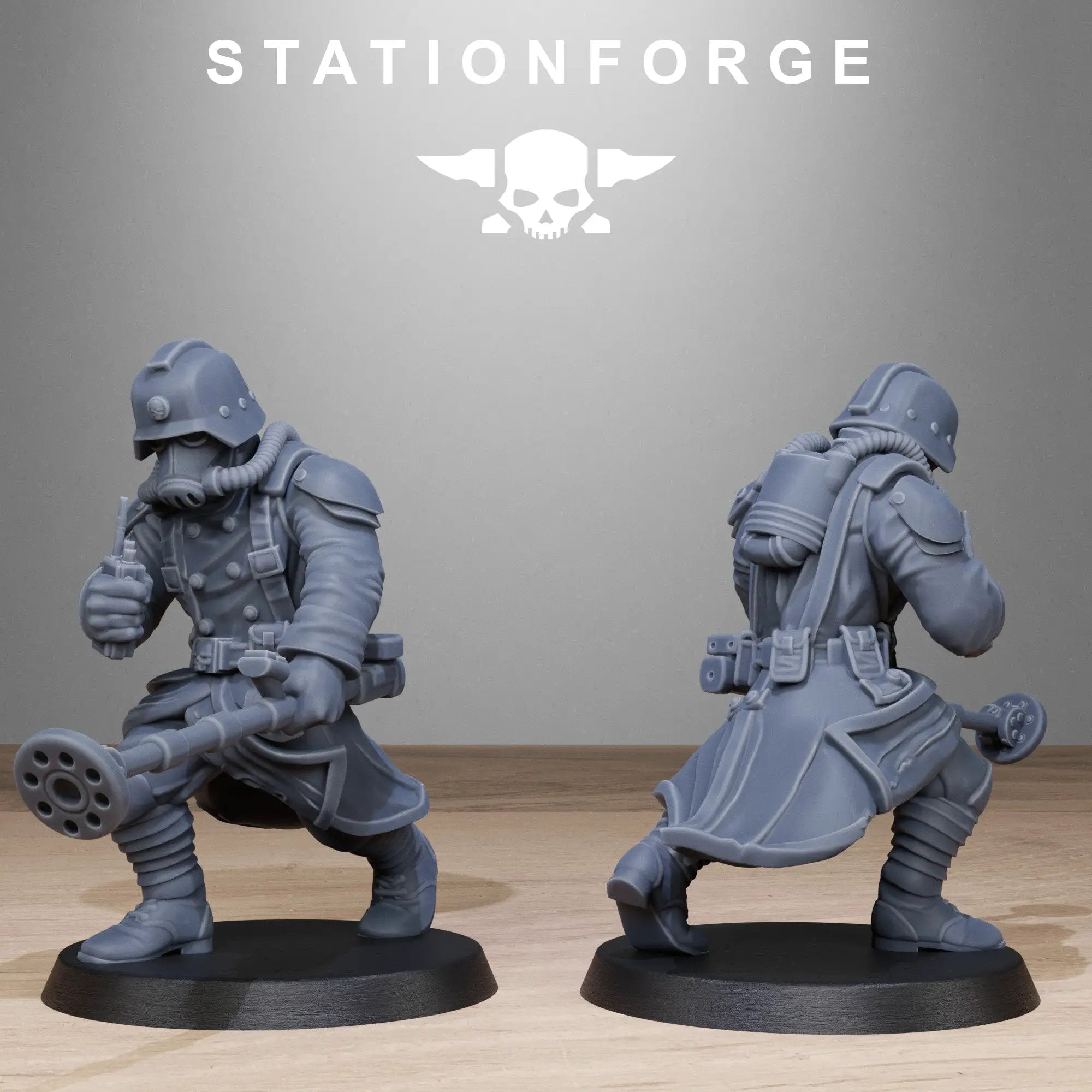 3D Printed Grimguard Radioactive Mutants by StationForge Miniatures by Last Hope Miniatures