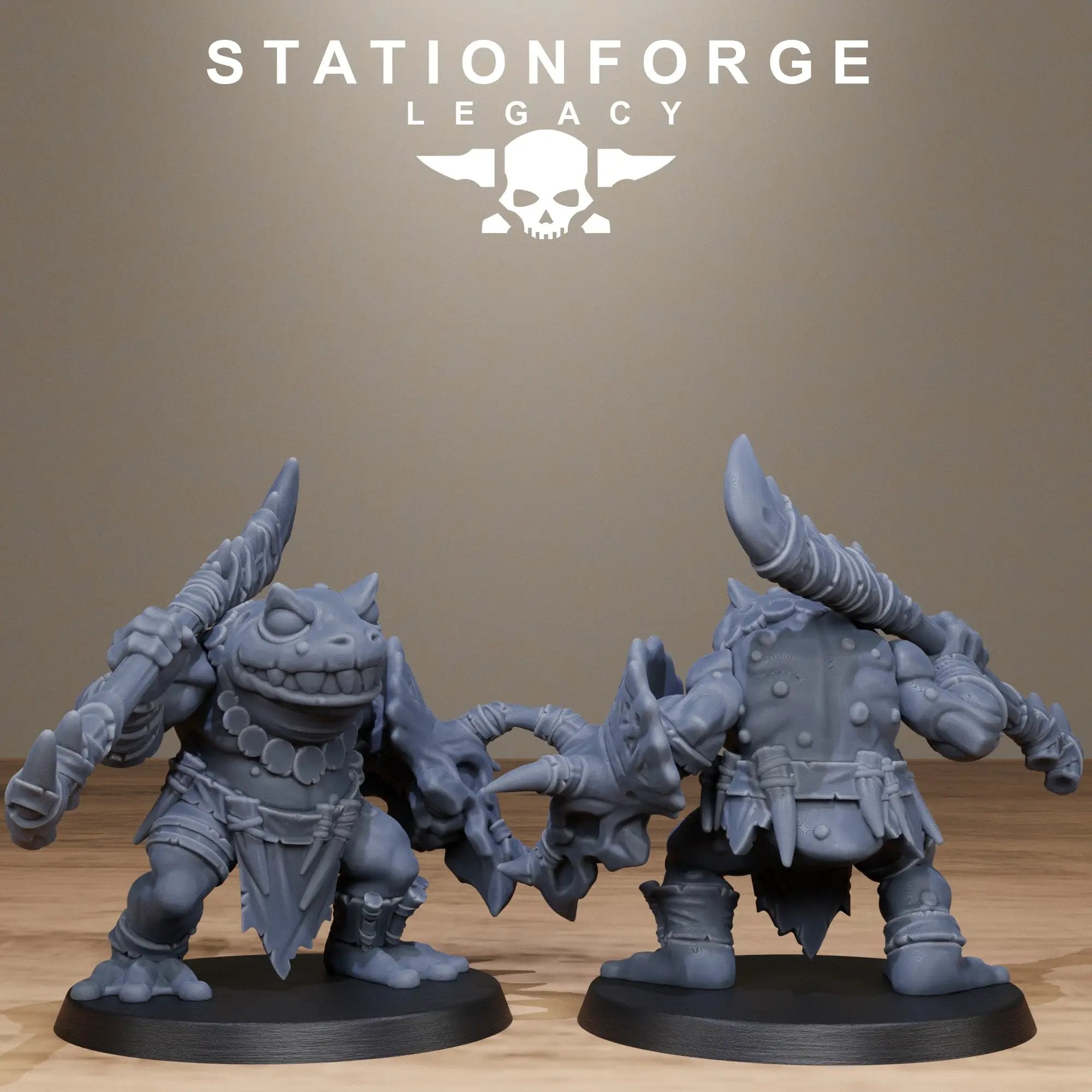 3D Printed Bogkin Heavies by Stationforge Miniatures by Last Hope Miniatures