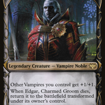 Edgar, Charmed Groom // Edgar Markov's Coffin (Showcase Fang Frame) [Innistrad: Crimson Vow]