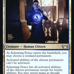 Scheming Fence (PRE-219S) - Streets of New Capenna Promos Foil