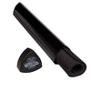 Opaque black playmat tube from THE MIGHTY HOBBY SHOP, cylindrical storage container for gaming or hobby mats.