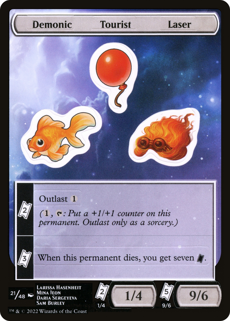 Demonic Tourist Laser (UNF-021) - Unfinity Sticker Sheets