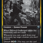Devoted Grafkeeper // Departed Soulkeeper (DBL-218) - Innistrad: Double Feature: (Double Faced Transform)