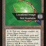Green Mana Battery (4BB-) - Fourth Edition Foreign Black Border