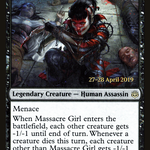 Massacre Girl (PRE-99S) - War of the Spark Promos Foil