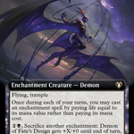 Demon of Fate's Design (CMM-762) - Commander Masters: (Extended Art, enchantment)