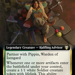 Merry, Warden of Isengard (LTC-143) - Tales of Middle-earth Commander: (Extended Art)