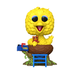 Big Bird in nest Funko Pop! Deluxe figure from Sesame Street Season 3, featuring Big Bird sitting in his nest.