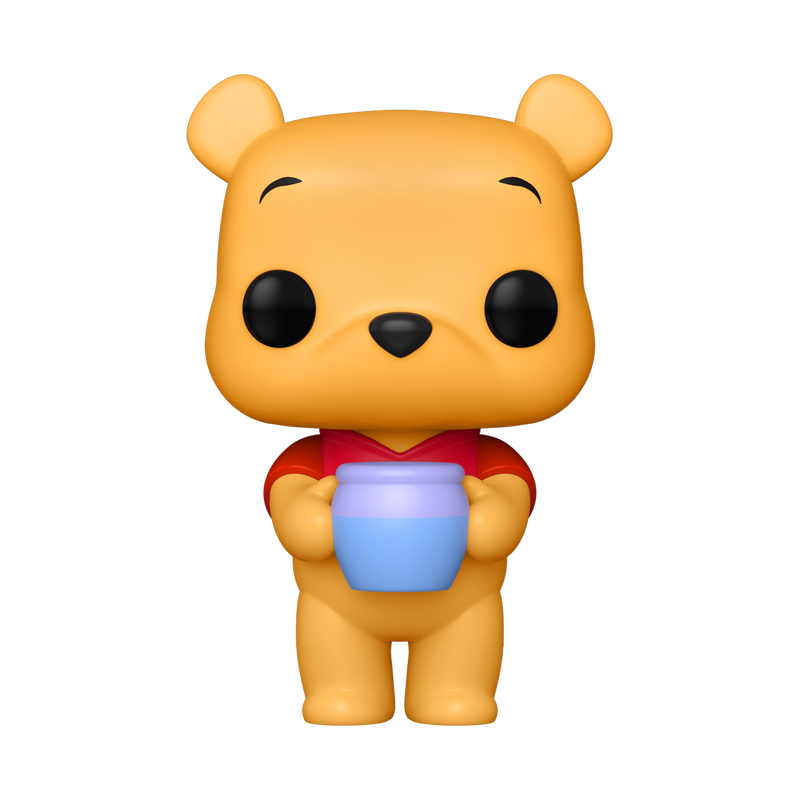 Disney Winnie the Pooh POP! figure from The Mighty Hobby Shop, stylized collectible toy with classic Pooh design and colorful details.