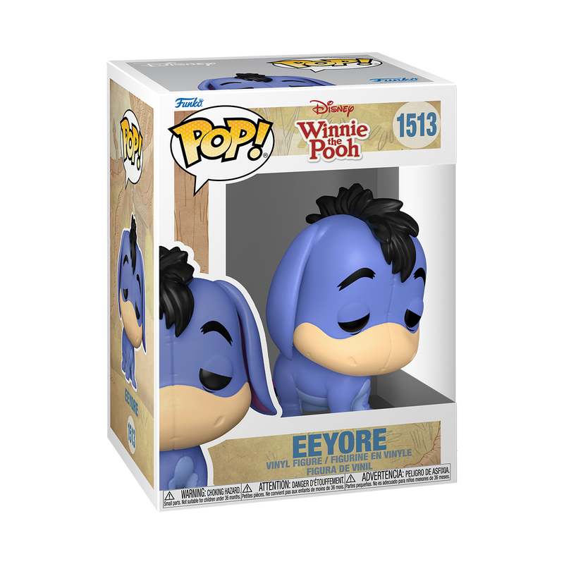 Eeyore POP! Disney Winnie the Pooh S3 vinyl figure by THE MIGHTY HOBBY SHOP, detailed blue donkey character with a gentle expression.