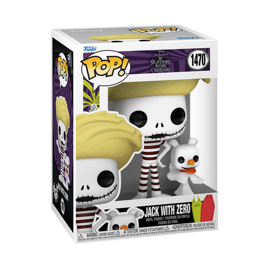 Pop! Disney: Jack Skellington with Zero at the Beach