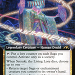 Satsuki, the Living Lore (NEO-494) - Kamigawa: Neon Dynasty: (Extended Art)
