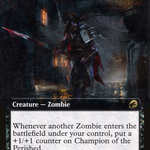 Champion of the Perished (BABP-385) - Innistrad: Midnight Hunt: (Extended Art) Foil