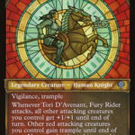 Tori D'Avenant, Fury Rider (DMU-363) - Dominaria United: (Showcase) Foil