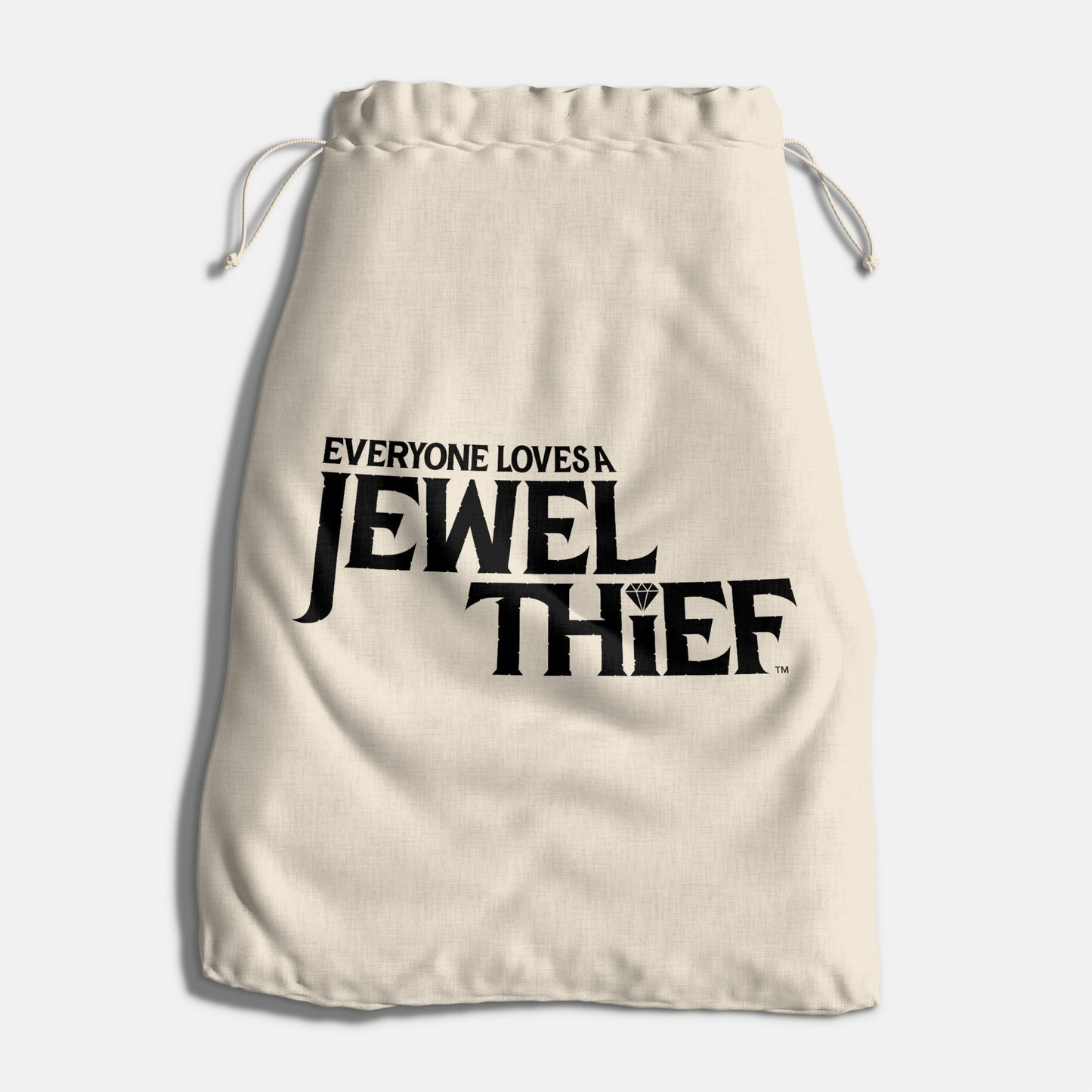 Everyone Loves A Jewel Thief #2 Dice Bag with a 20-sided die