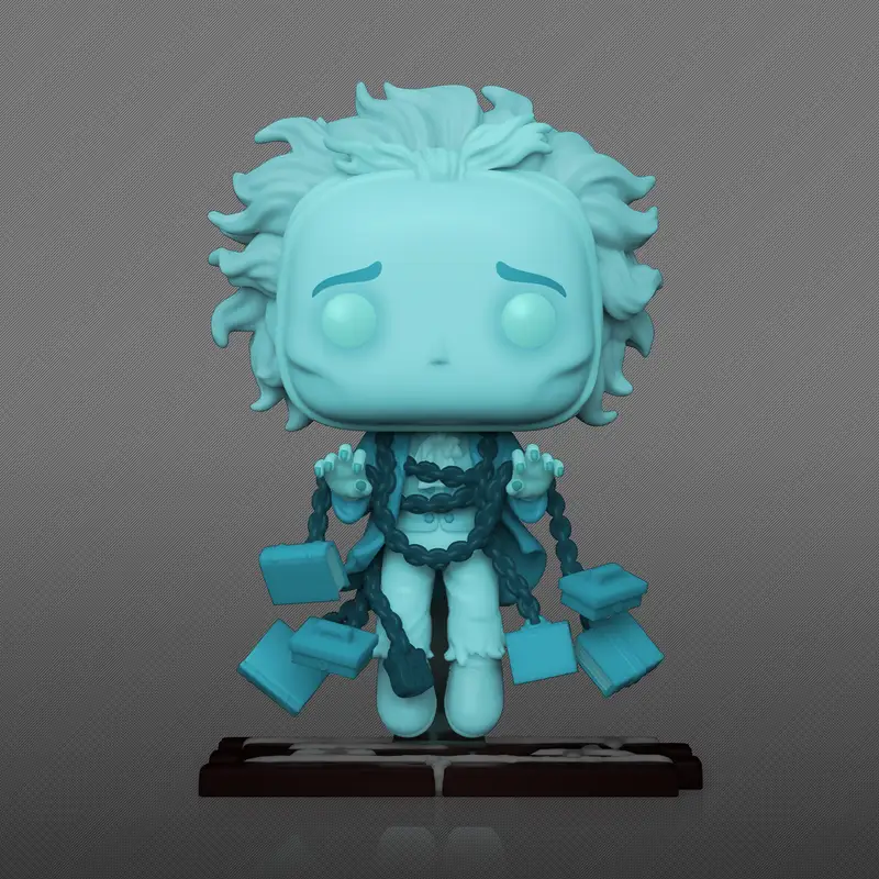 Pre-order Pop! Movies Jacob Marley glow figure from the Christmas Carol series, featuring detailed design and festive glow effect.