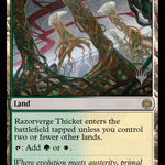 Razorverge Thicket (PPONE-257P) - Phyrexia: All Will Be One Promos