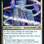 Satsuki, the Living Lore (PRE-235S) - Kamigawa: Neon Dynasty Promos Foil