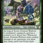 Kosei, Penitent Warlord (NEC-026) - Neon Dynasty Commander