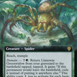 Llanowar Greenwidow (DMU-415) - Dominaria United: (Extended Art)