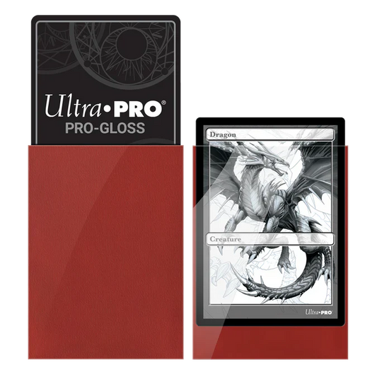 PRO-Gloss Standard Deck Protector Sleeves (Red)