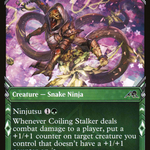 Coiling Stalker (NEO-346) - Kamigawa: Neon Dynasty: (Showcase)