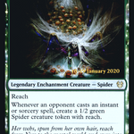 Arasta of the Endless Web (PRE-165S) - Theros Beyond Death Promos: (enchantment) Foil
