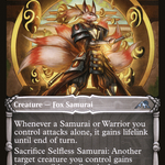 Selfless Samurai (NEO-312) - Kamigawa: Neon Dynasty: (Showcase)