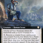 Scholar of New Horizons (BRC-053) - The Brothers' War Commander: (Extended Art)