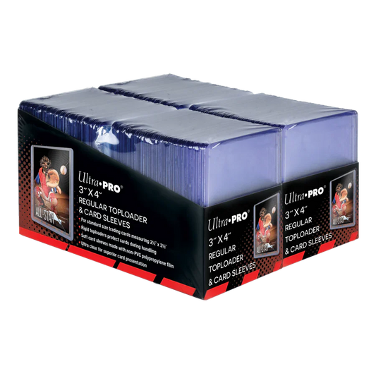 3" x 4" Clear Regular Toploaders and Soft Sleeves Bundle (200ct) for Standard Size Cards